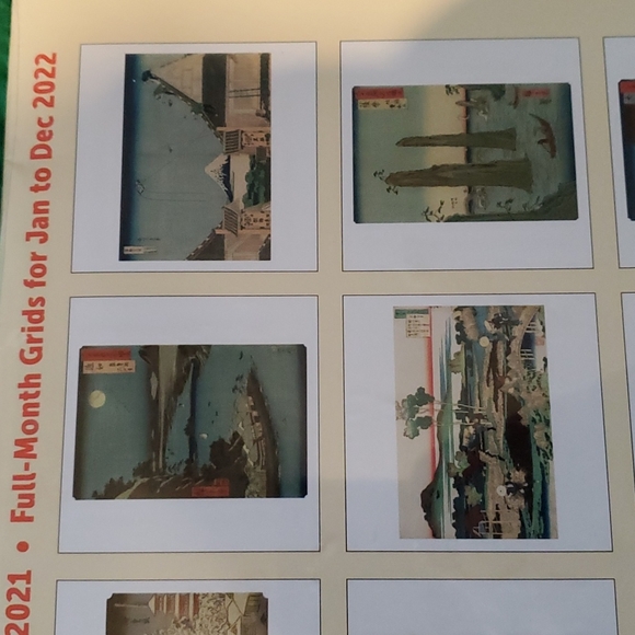 Japanese Woodblock Calendar 2022 - Picture 4 of 6